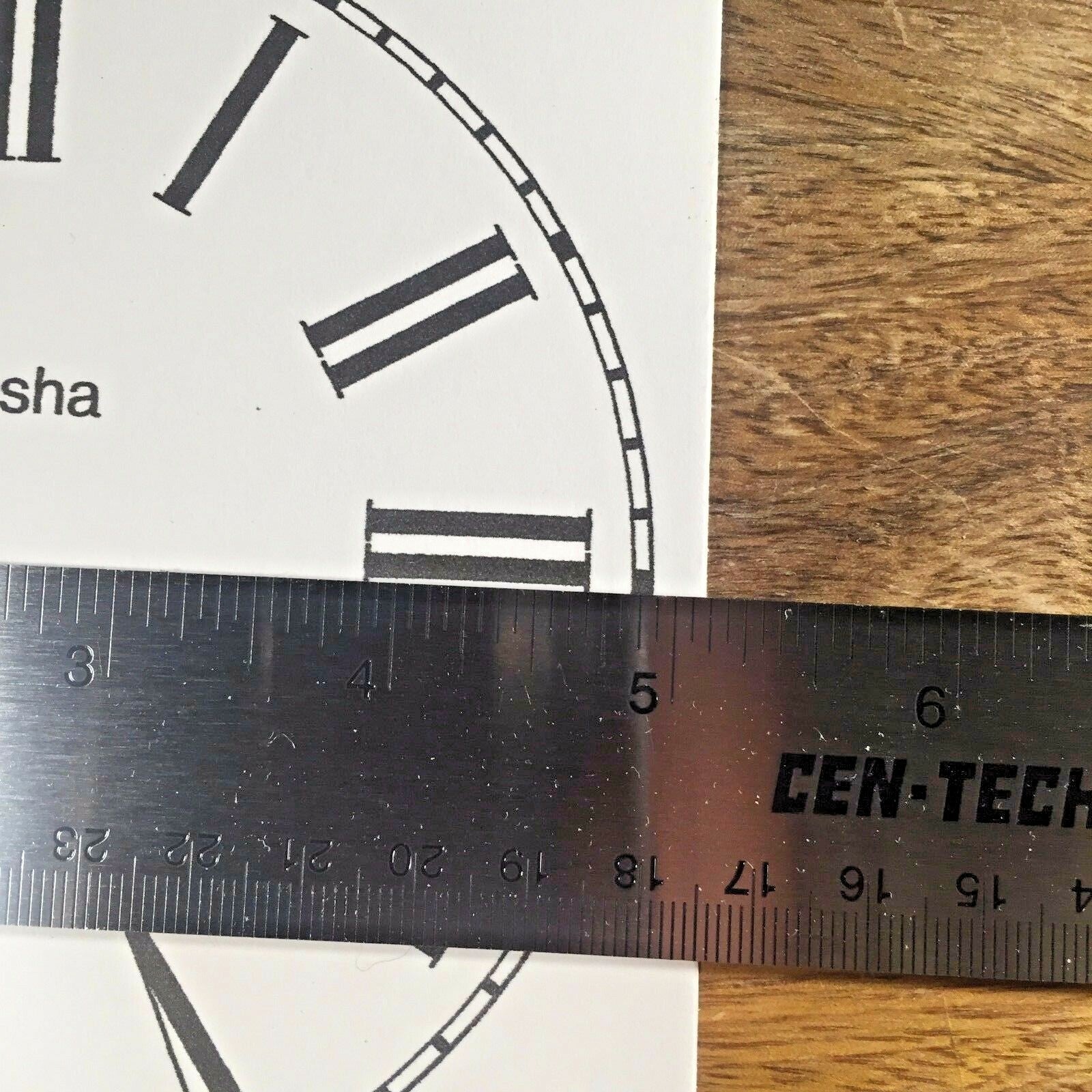 5" Seikosha Paper Replacement Clock Dial  (Lot 154)