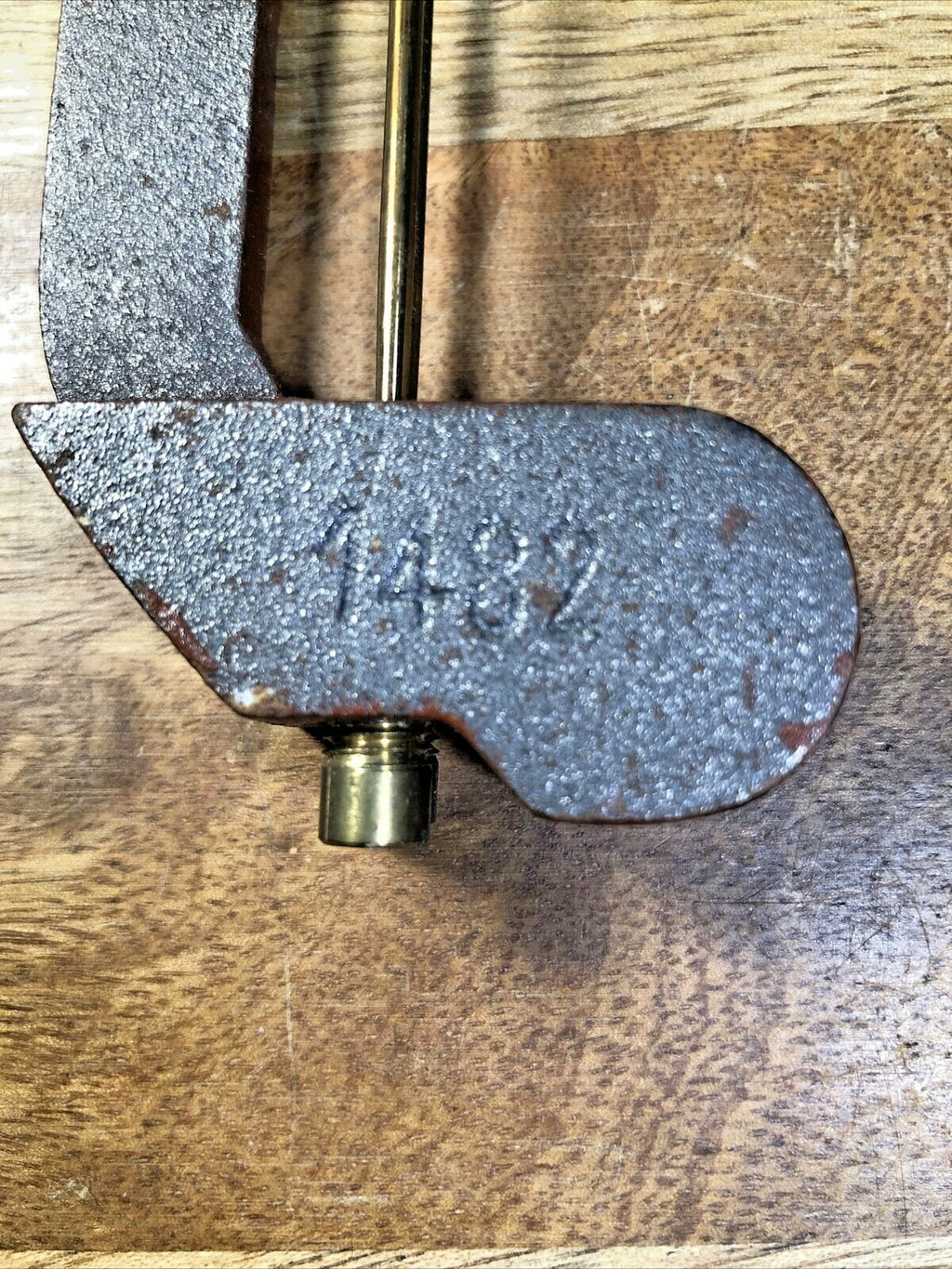 2 Rod Clock Chime Bar 6 1/8 Inches Long Stamped 1482    (LL5103)
