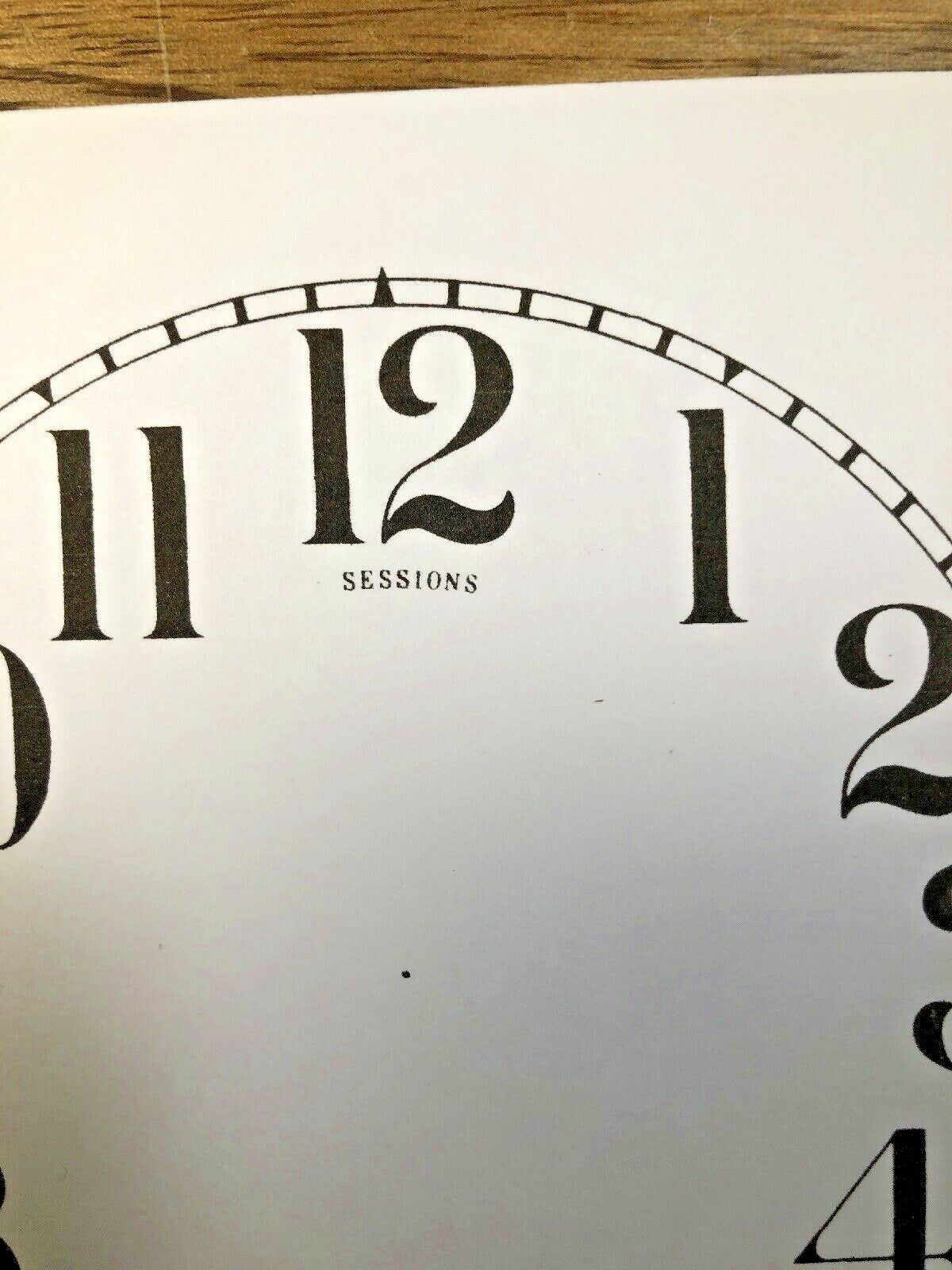 5 Inch Sessions Clock Replacement Paper Dial             (Lot 144)