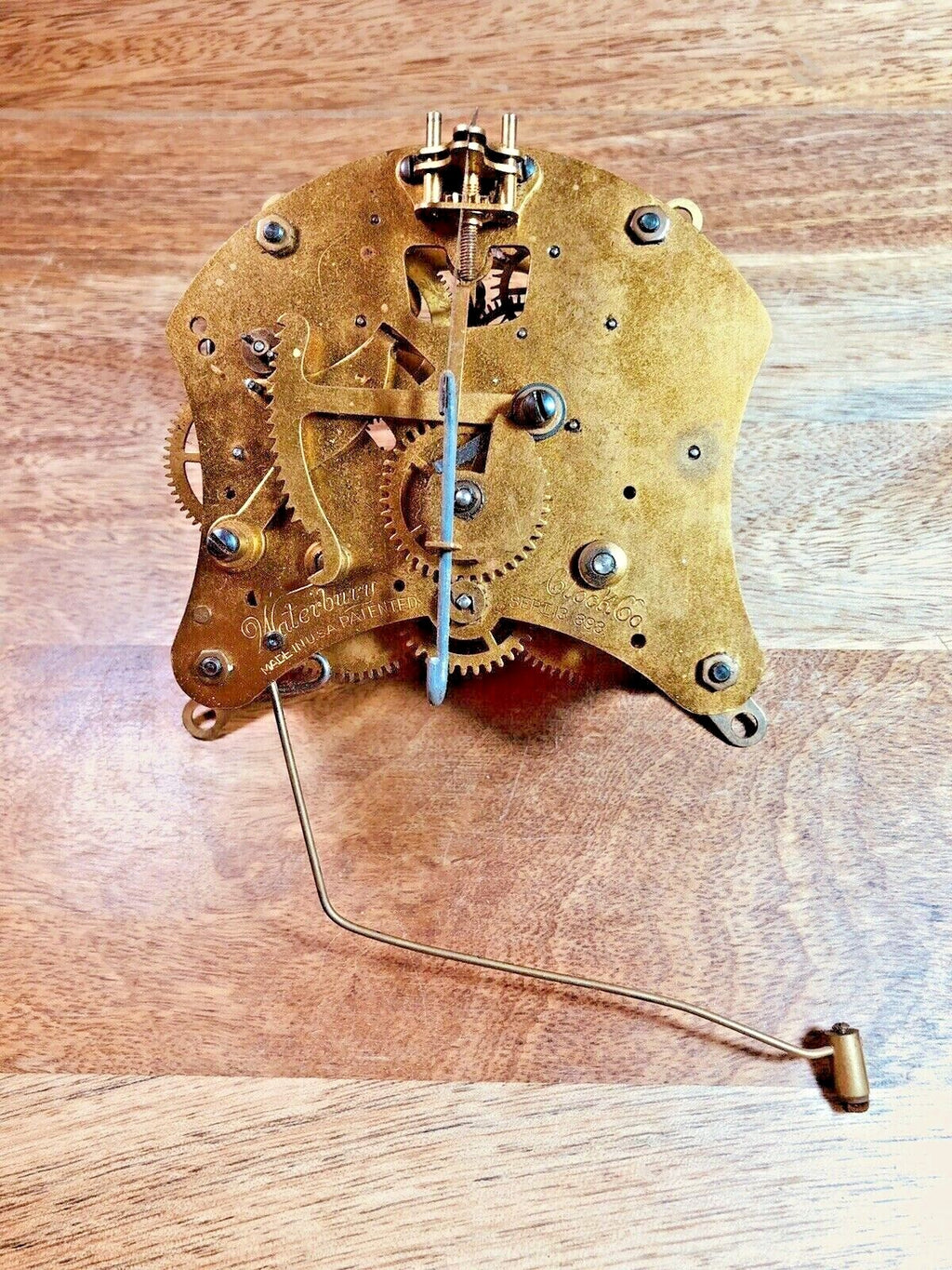 Old Waterbury "Marvel" Clock Movement Fan Assembly (See Pics To ID Mvmt) (K7656)