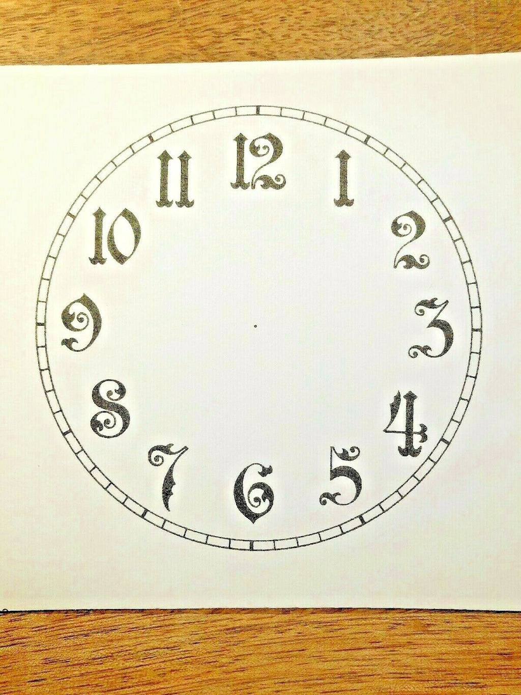4" Paper Clock Dial, Arabic            (Lot 202)