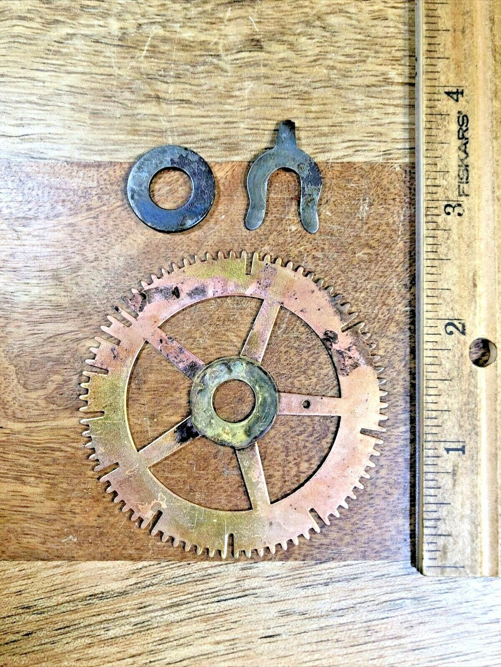 Old Sessions Clock Movement Count Wheel (See Pics To ID Mvmt) (K6570)