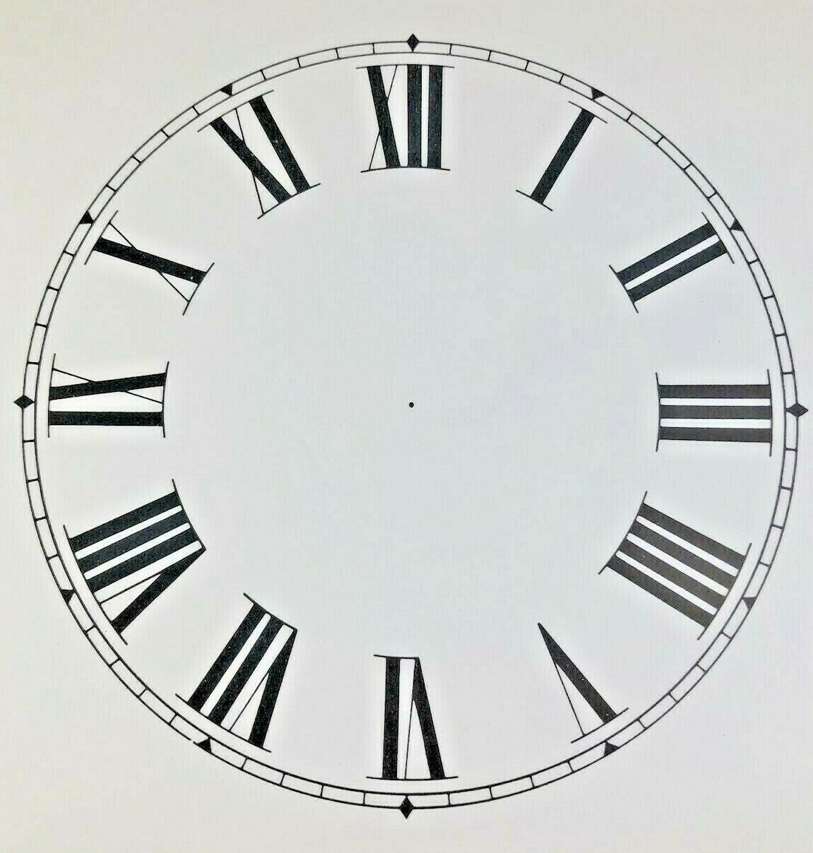 4.5 Inch Paper Clock Replacement Dial, Roman Numeral (Lot 161)
