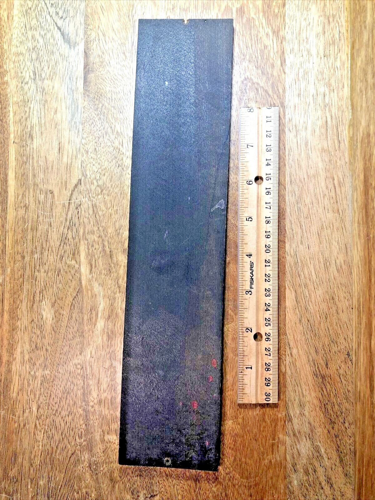 Black Mantel Clock Lower Backboard 12 3/16 Inches X 2 11/16 Inches (LL5129)