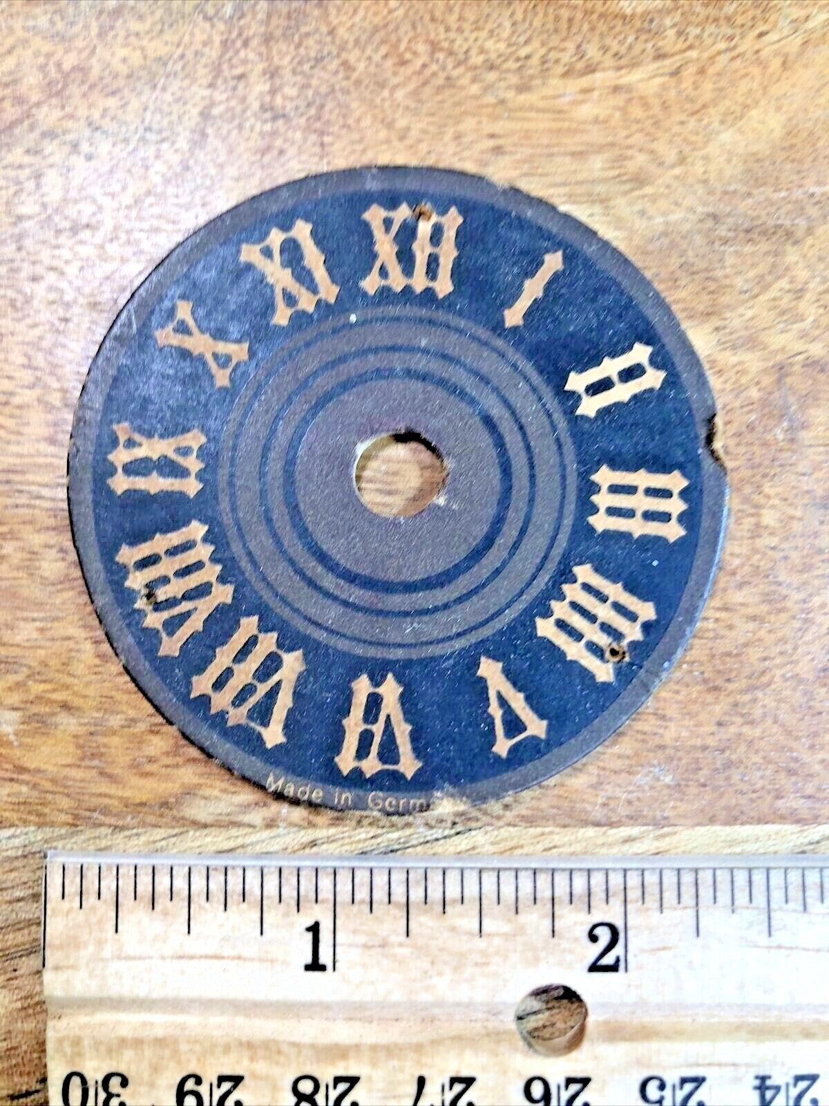 Small Novelty Cuckoo Clock Dial Pan 2 7/16 Inch Diameter     (K7300)