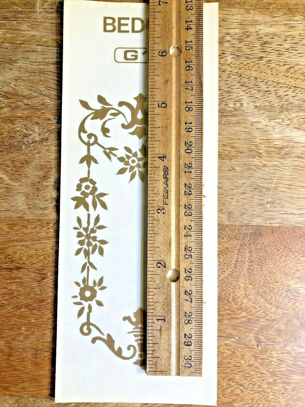 NOS Clock Glass Pendulum Opening Transfer 5 1/8 x 2 5/8 Inches (Set of 2)(K6823)
