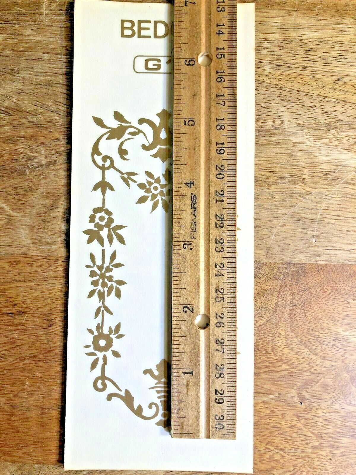 NOS Clock Glass Pendulum Opening Transfer 5 1/8 x 2 5/8 Inches (Set of 2)(K6823)