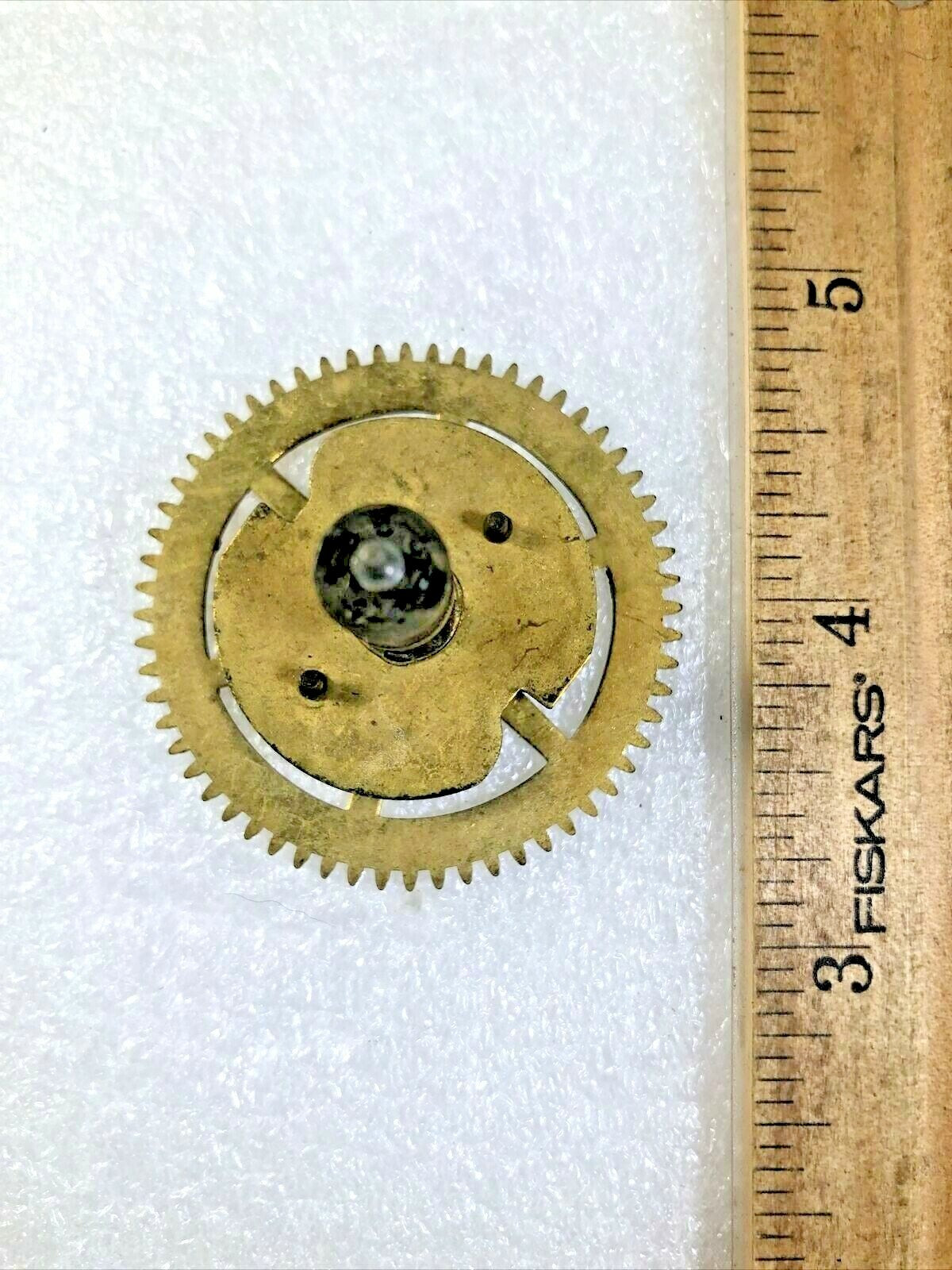 Waterbury 8 Day Clock Movement (Stamped 10 in) Strike Side 3rd Wheel  (K5653)