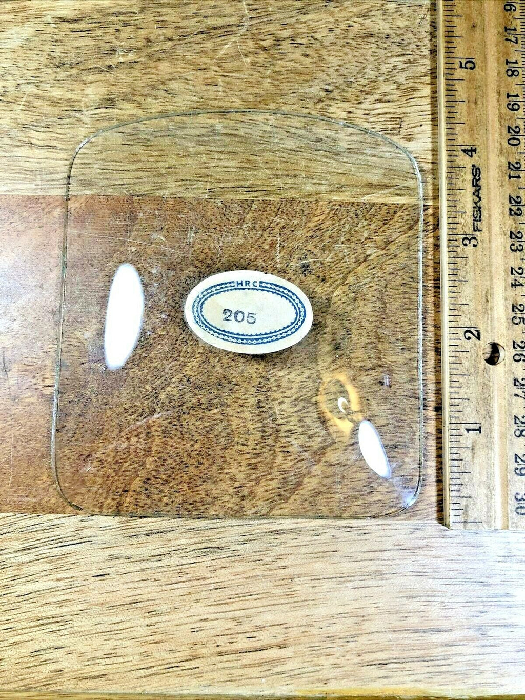 Irregular Shaped Convex Clock Glass (Stamped HRC 205) (K6243)