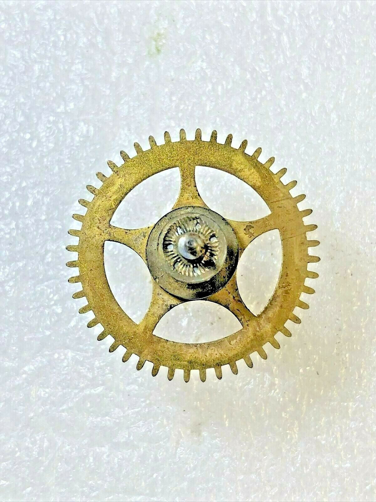 Gilbert 8 Day Clock Time Side 4th Wheel (Pat 1870)(See Pics to ID Mvmt) (K5910)