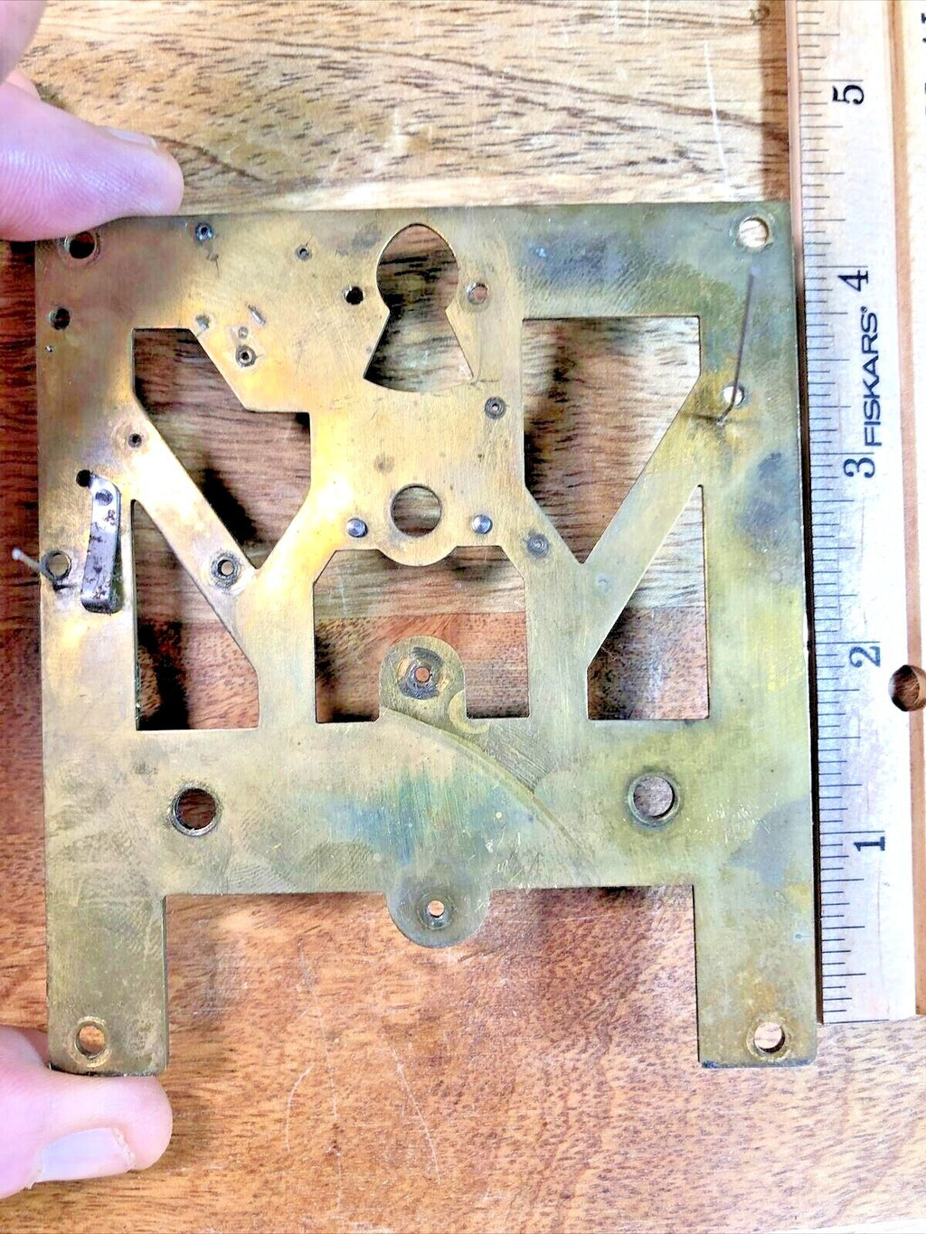 Mauthe Clock Movement (Stamped 45/100) Back Plate (Pivots Look Good) (K7390)