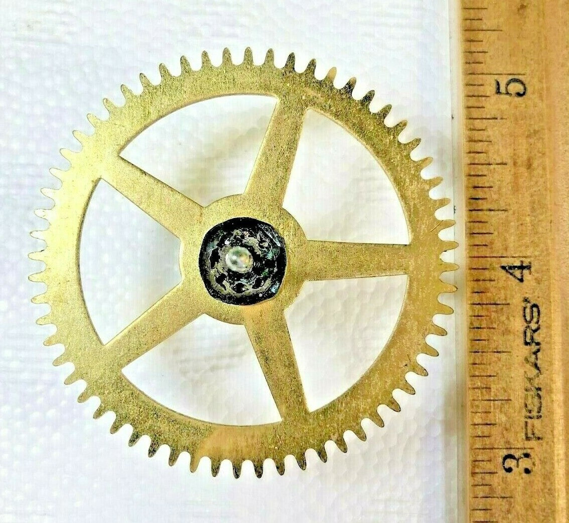 Made In Japan Clock Movement Time Side 2nd Wheel (See Pics to ID Mvmt)   (K6387)