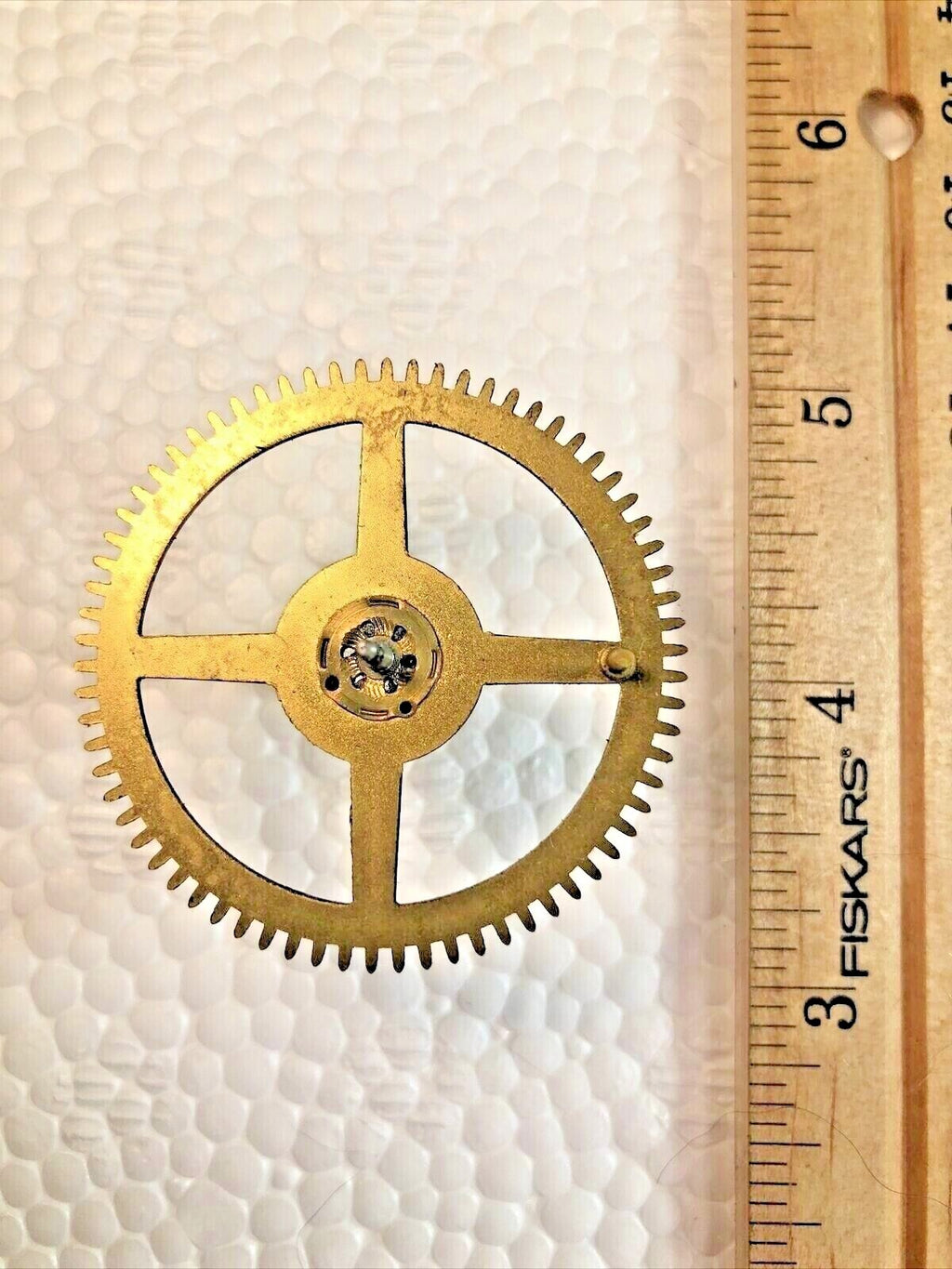 Old Ingraham (Stamped 7 01) Clock Strike Side 4th Wheel (See Pics To ID) (K7255)