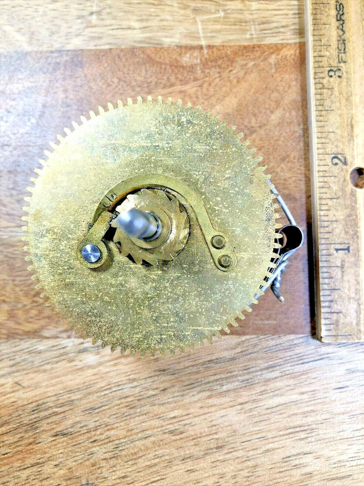 Herschede Clock Movement Strike Side Main Wheel (See Pics to ID Mvmt)  (KA6964)