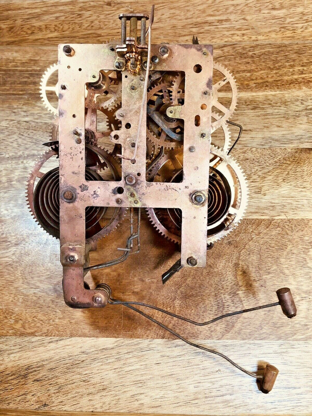 Old Sessions Clock Movement Count Wheel Lever (See Pics To ID Mvmt)   (K6569)