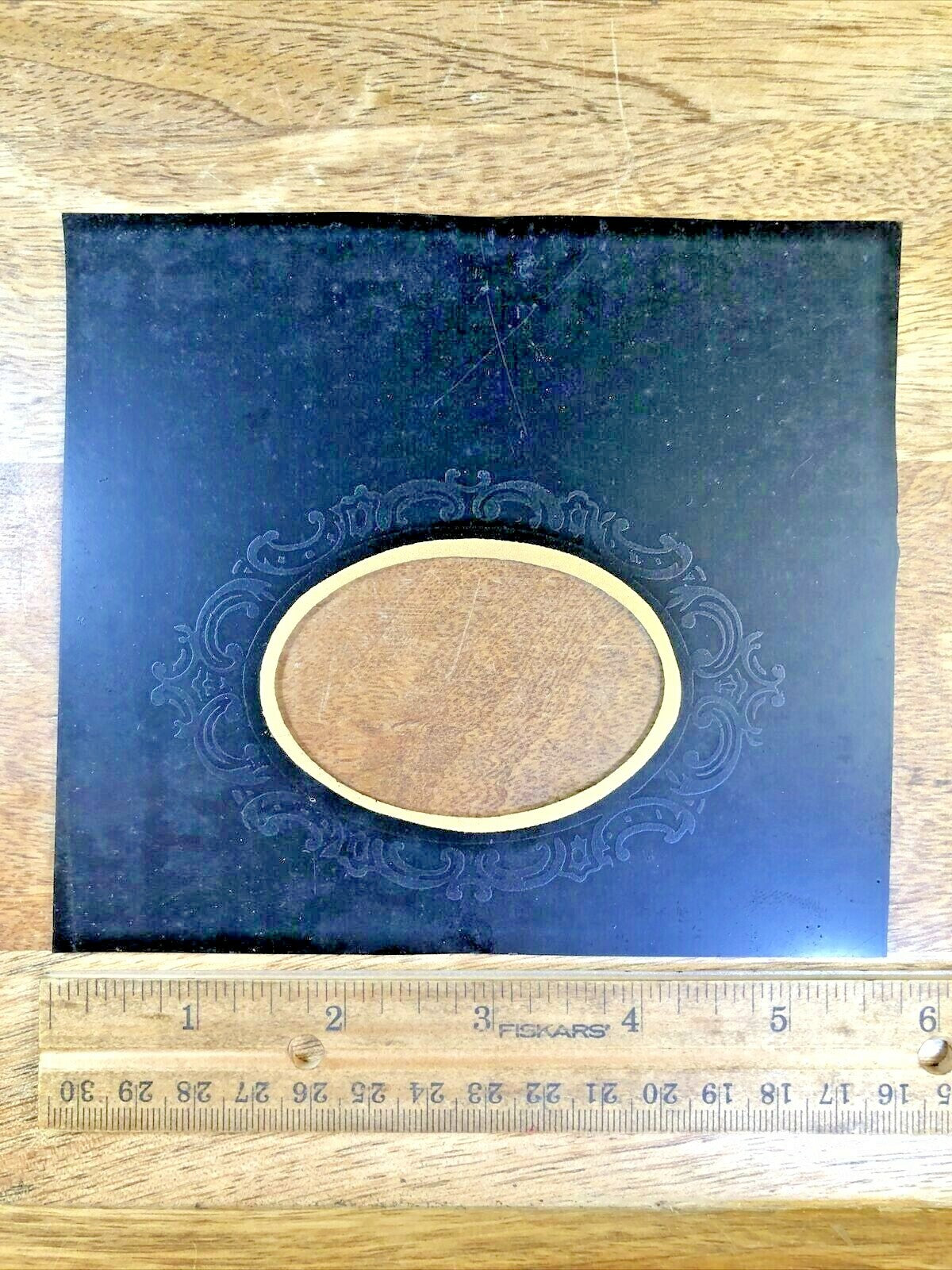 Antique Regulator Lower Clock Glass 5.69 Inches X 5.08 Inches (K6449)