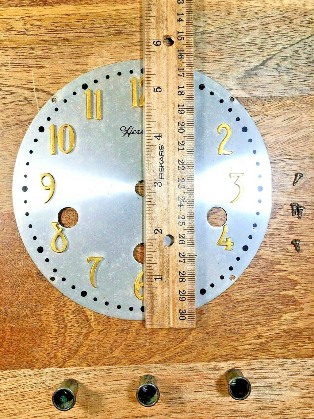 Nice Old Herschede Clock Dial Pan                (Clock Dial Lot K1512)