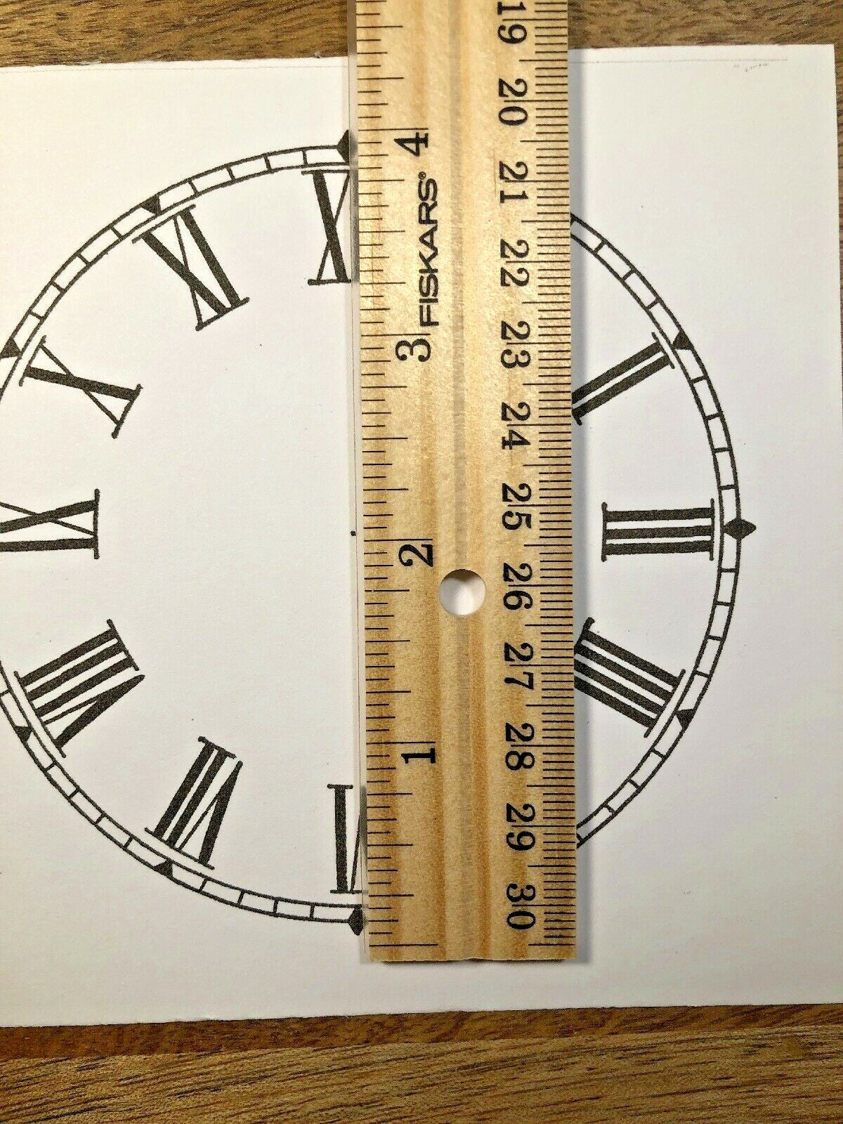 4" Clock Replacement Paper Dial             (Lot145)
