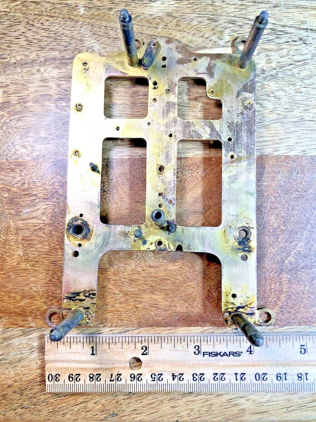 Seth Thomas 89D Clock Movement Back Plate (Pivots Look Good) (K7563)