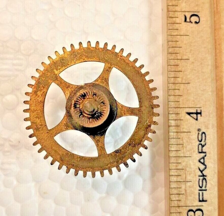 Gilbert Clock Movement (Stamped 1904) Time Side 4th Wheel (See Pics)(K7353)