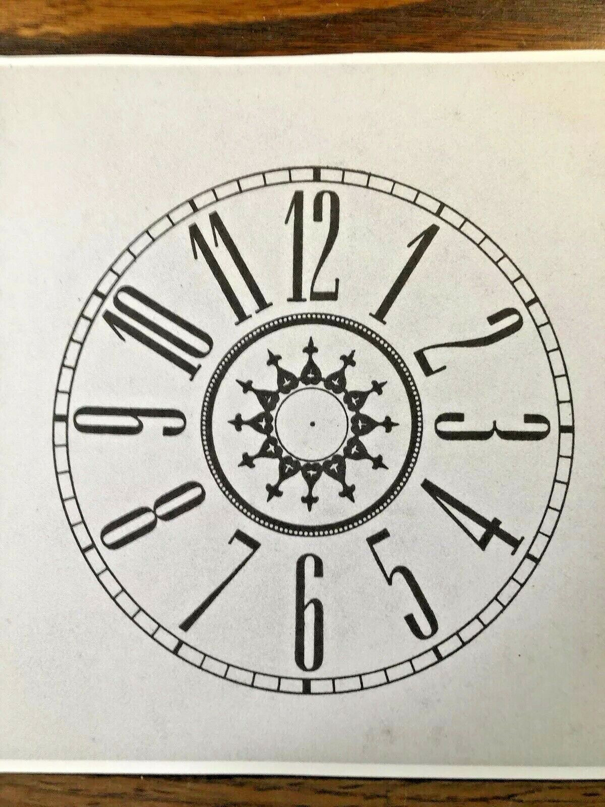 5 Inch Paper Clock Replacemnet Dial, Arabic Numeral     (Lot 171)