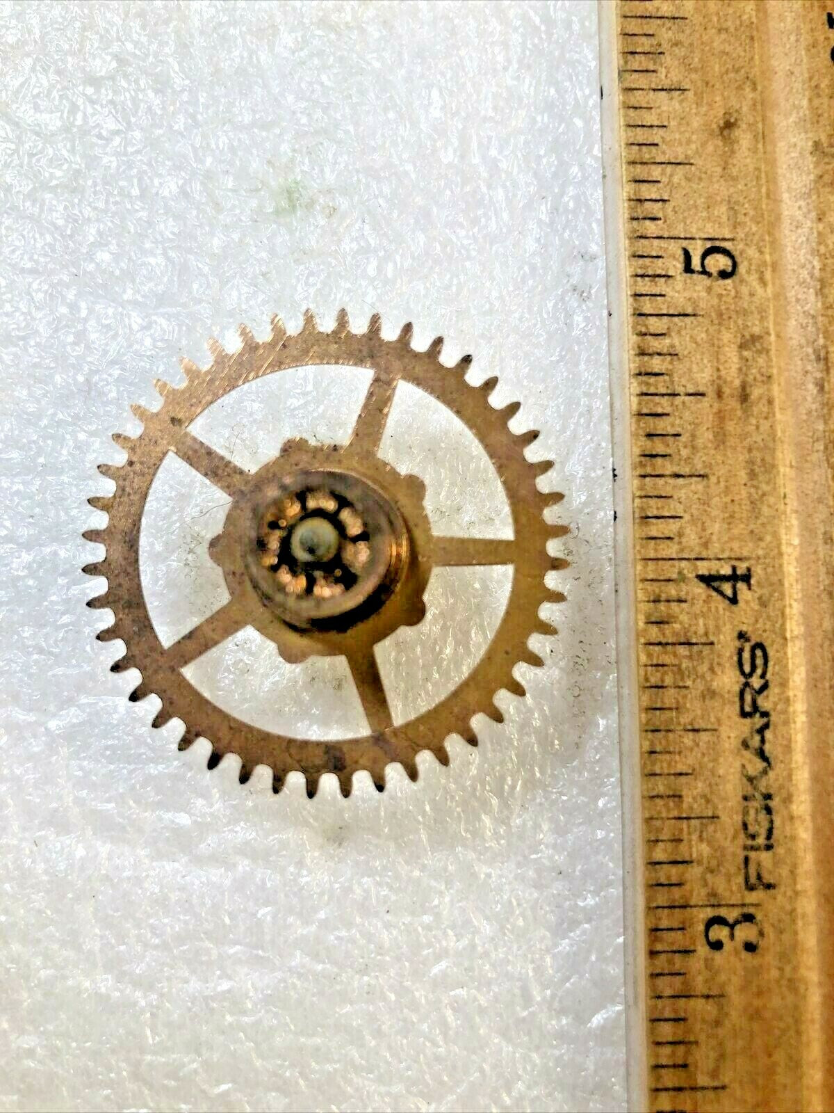 Sessions Clock Movement Time Side 4th Wheel (See Pics To ID Mvmt)   (K6563)