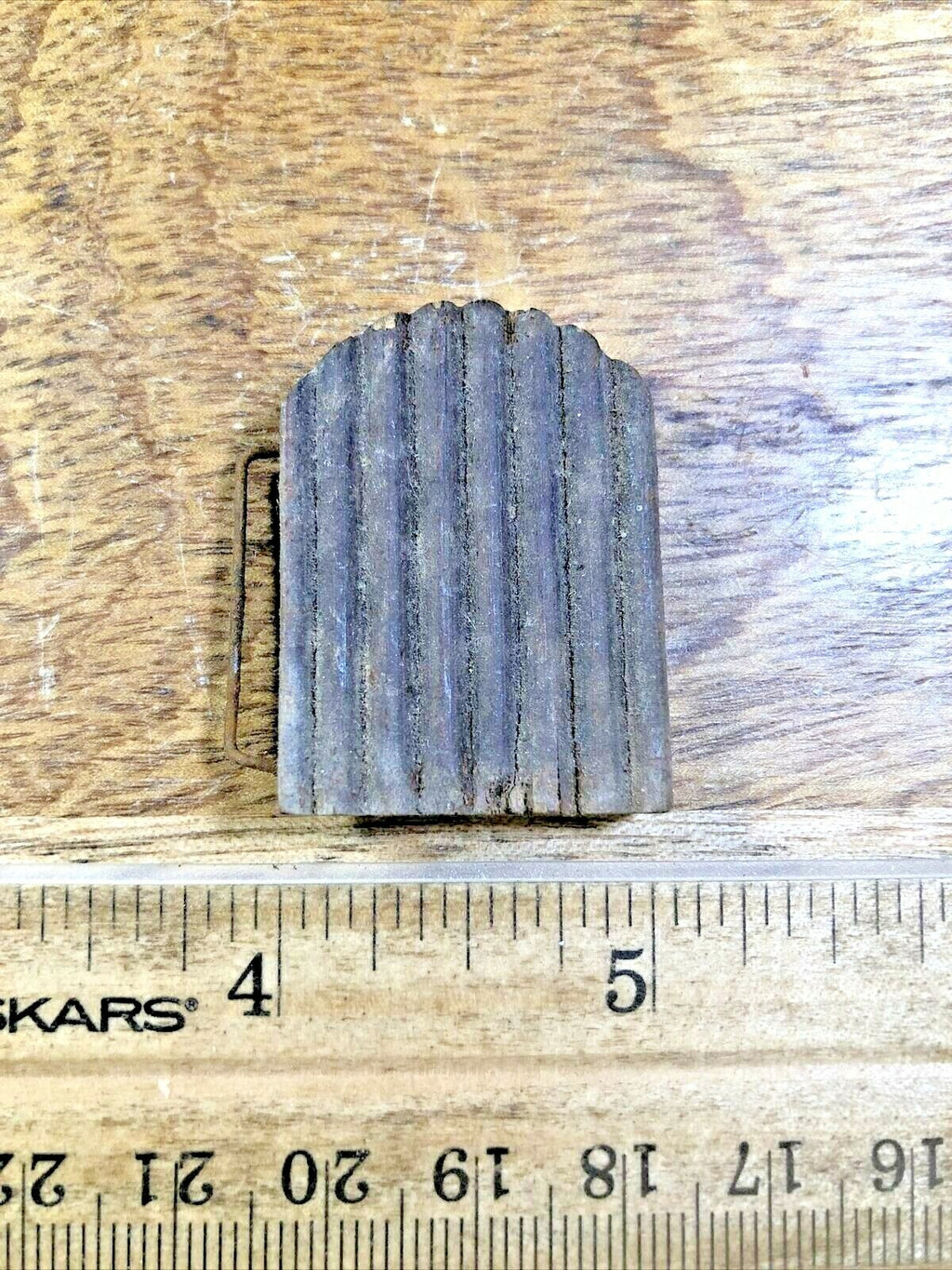Old Cuckoo Clock Door (26.2mm wide X 35.2mm Tall)  (Cuckoo Clock Door Lot K1889)