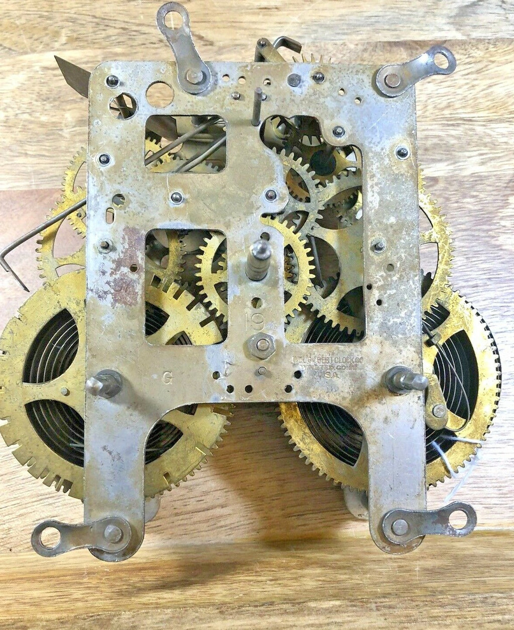 Old Gilbert 8 Day Clock Movement Hammer Assembly (Lot K3033)