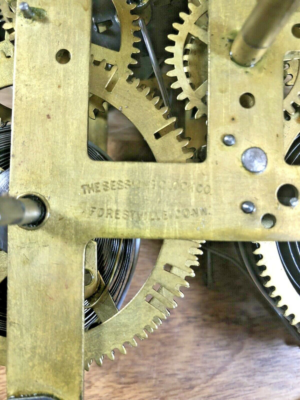 Sessions 8 Day Clock Movement 4th Wheel Time Side (K5585)