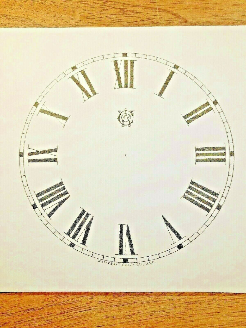 4 1/2" Waterbury Clock Paper Dial, Roman Numeral            (Lot 193)
