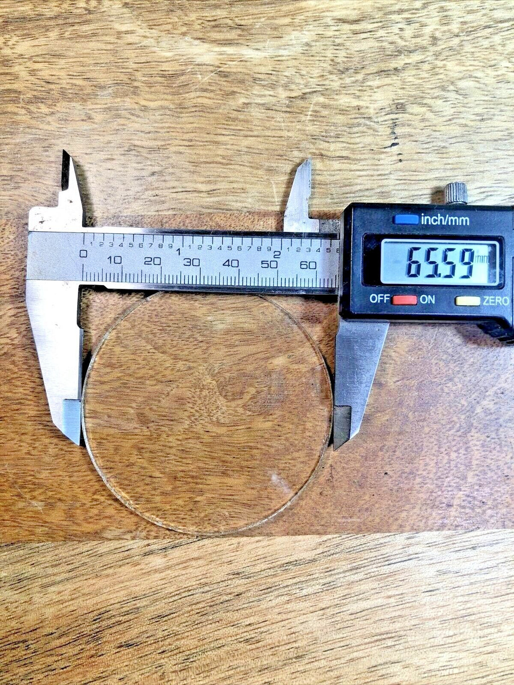 2.58 Inch Or 65.49mm Diameter Flat Clock Glass (K7181)