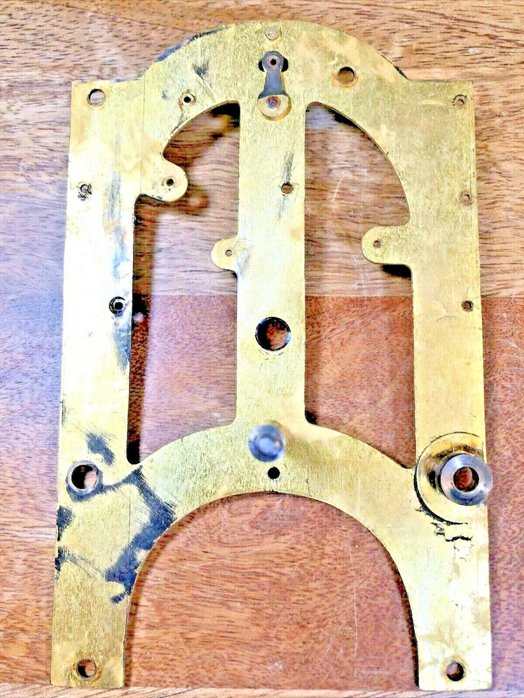 Made In Japan Clock Movement Front Plate (Pivot Holes Look Good) (K6395)