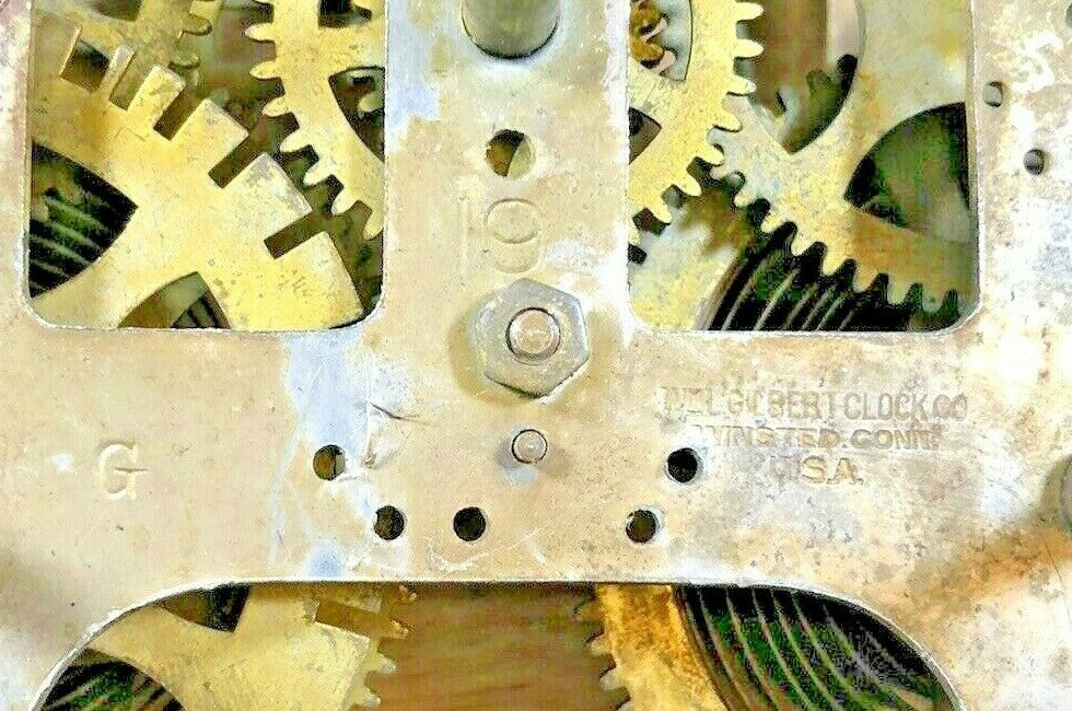 Old Gilbert 8 Day Clock Movement Hammer Assembly (Lot K3033)