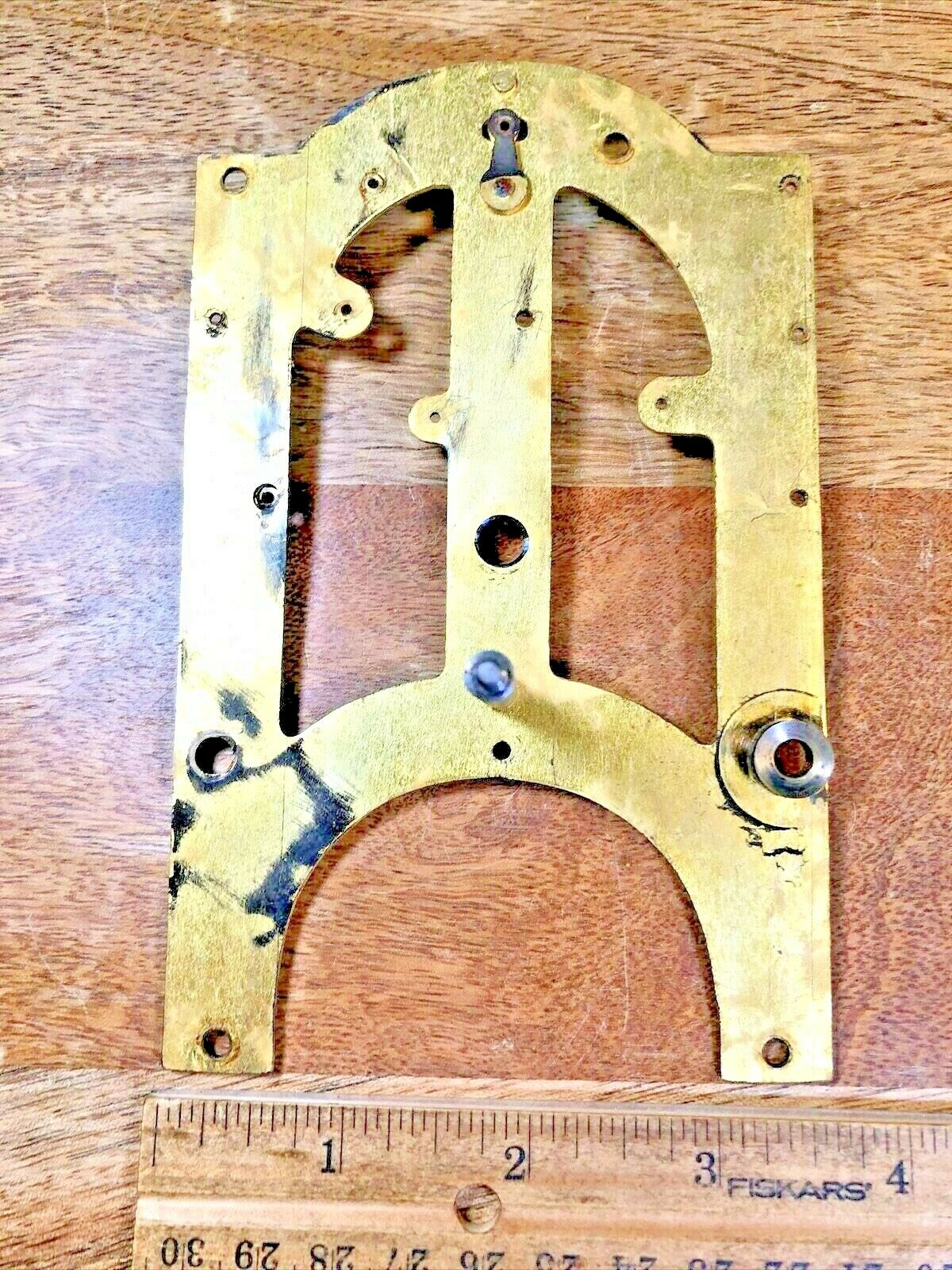 Made In Japan Clock Movement Front Plate (Pivot Holes Look Good) (K6395)