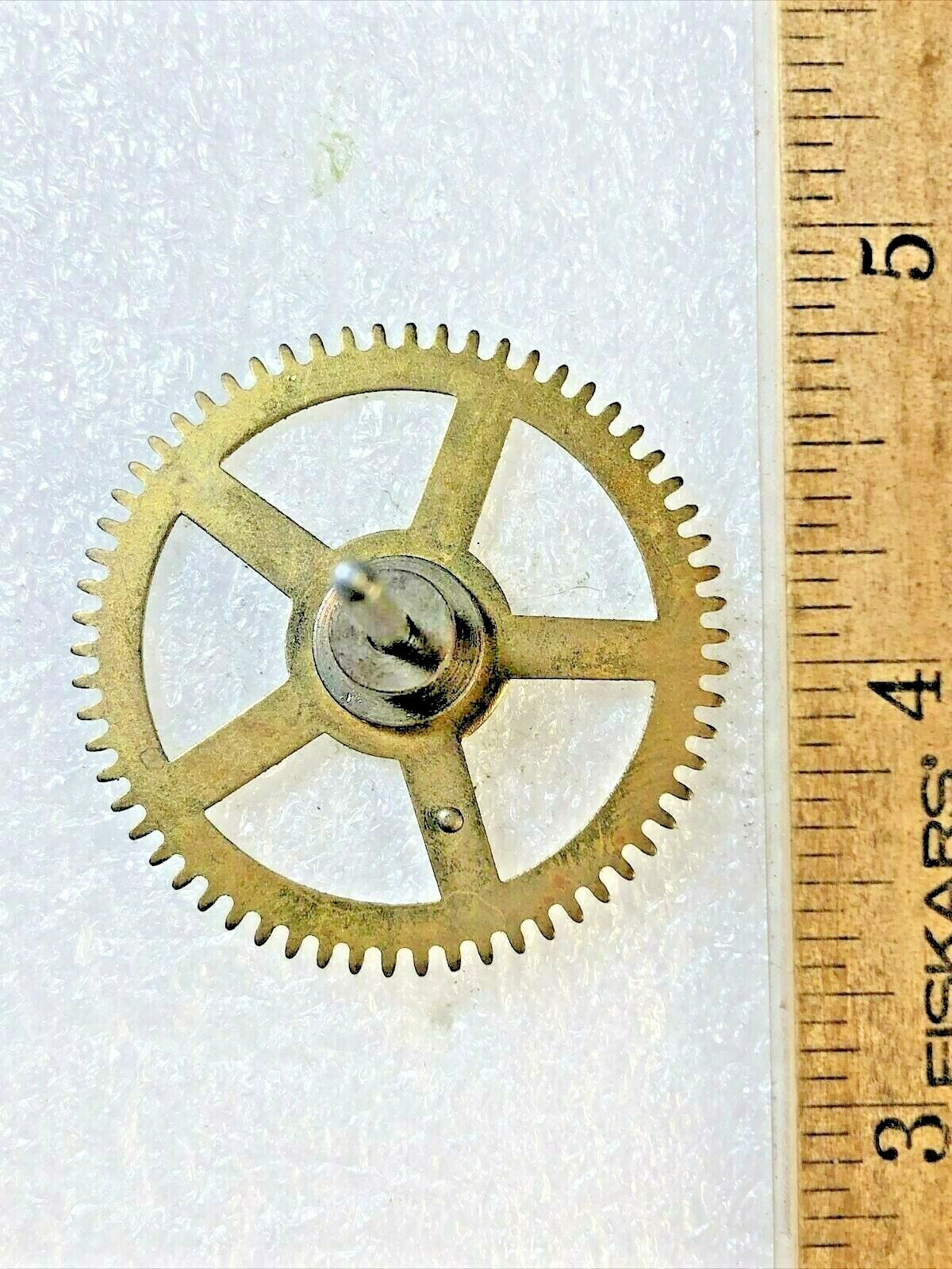 Old Waterbury Clock Movement Warning Wheel (See Pics to ID Mvmt) (K5840)
