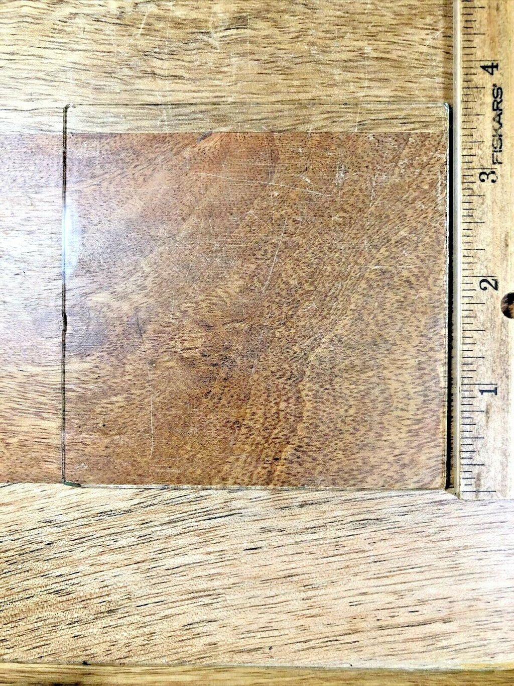 Square Flat Clock Glass 3 5/8 X 3 5/8 Inches (K6238)