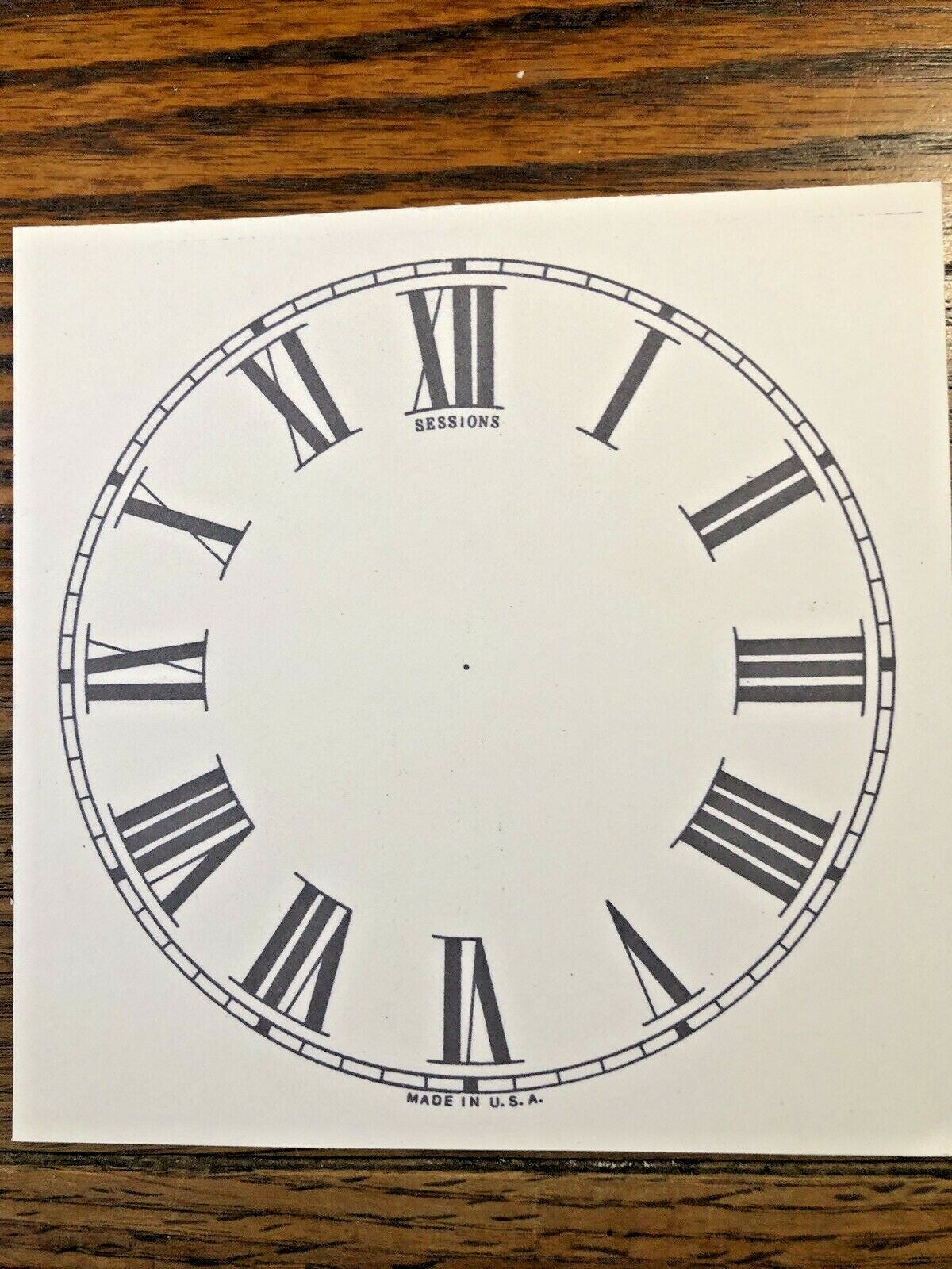5 Inch Sessions Clock Replacement Paper Dial (Lot 152)