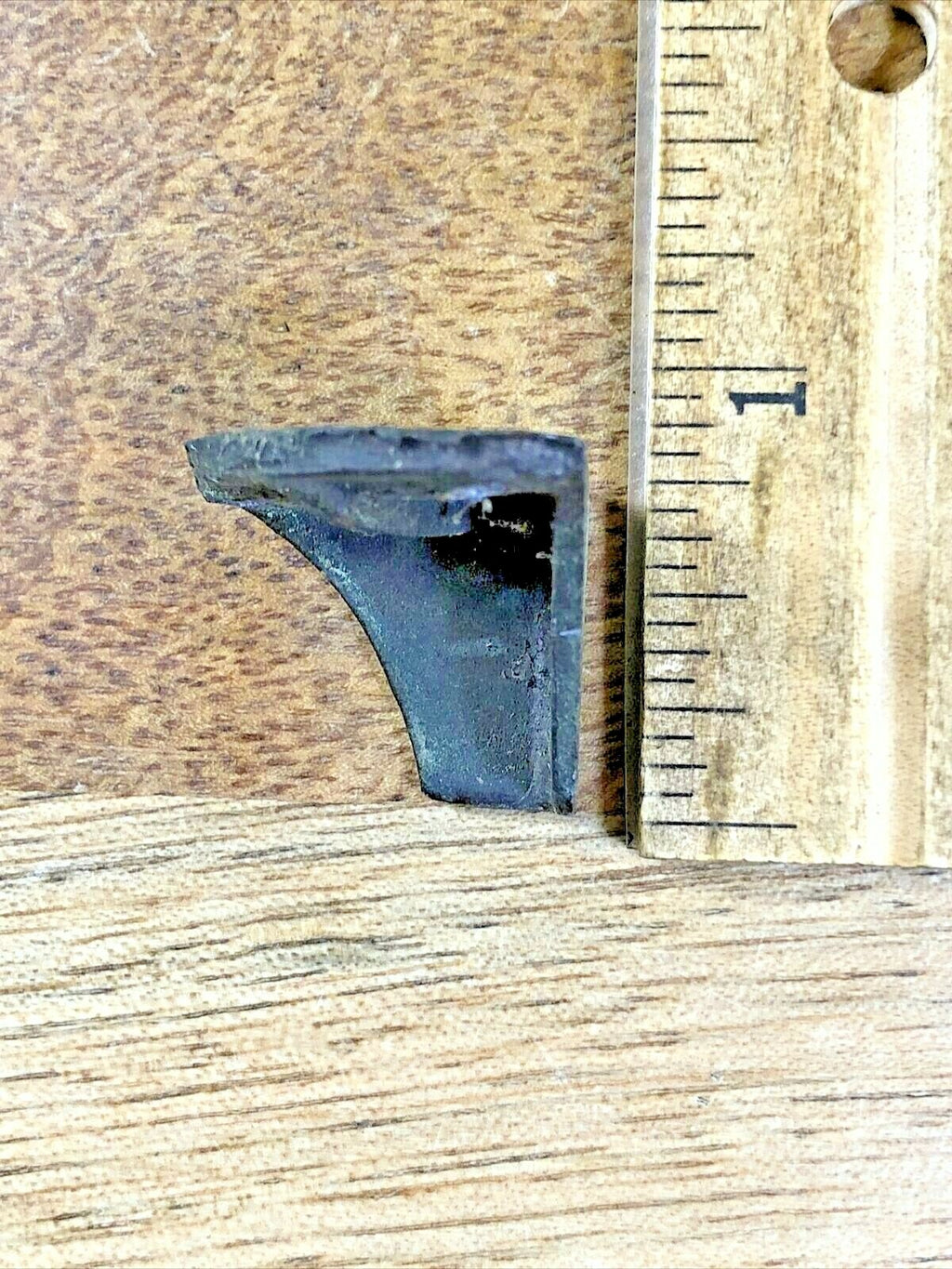 Old Black Mantel Clock Case Back Foot (K6163)