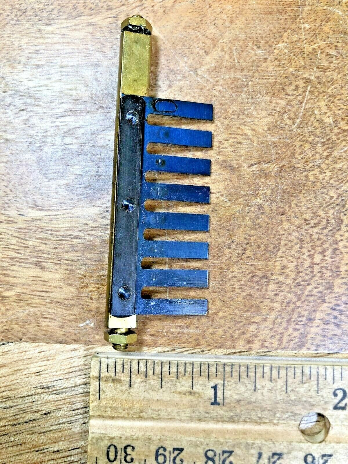 Jauch Triple Chime Clock, Chimes Spring Assembly  (See Pics to ID Mvmt) (K6148)