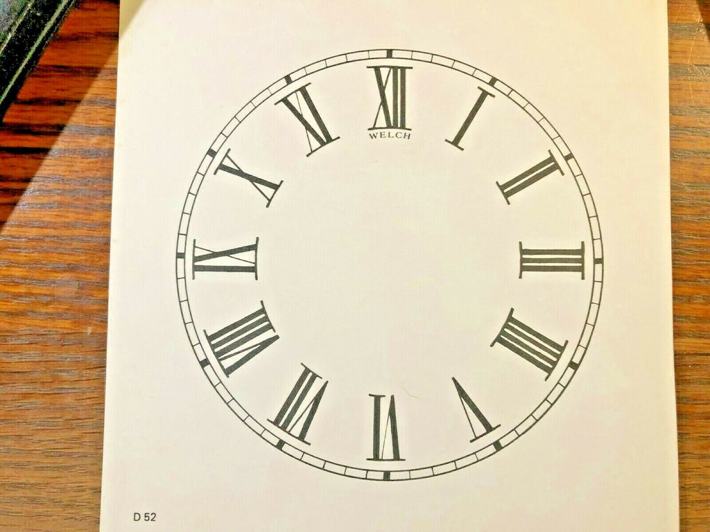 5 INCH WELCH PAPER CLOCK REPLACEMENT DIAL (Lot 167)