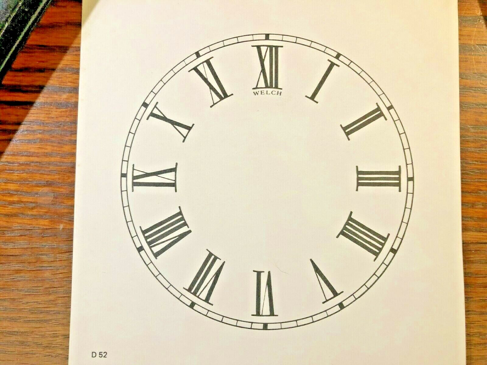 5 INCH WELCH PAPER CLOCK REPLACEMENT DIAL (Lot 167)
