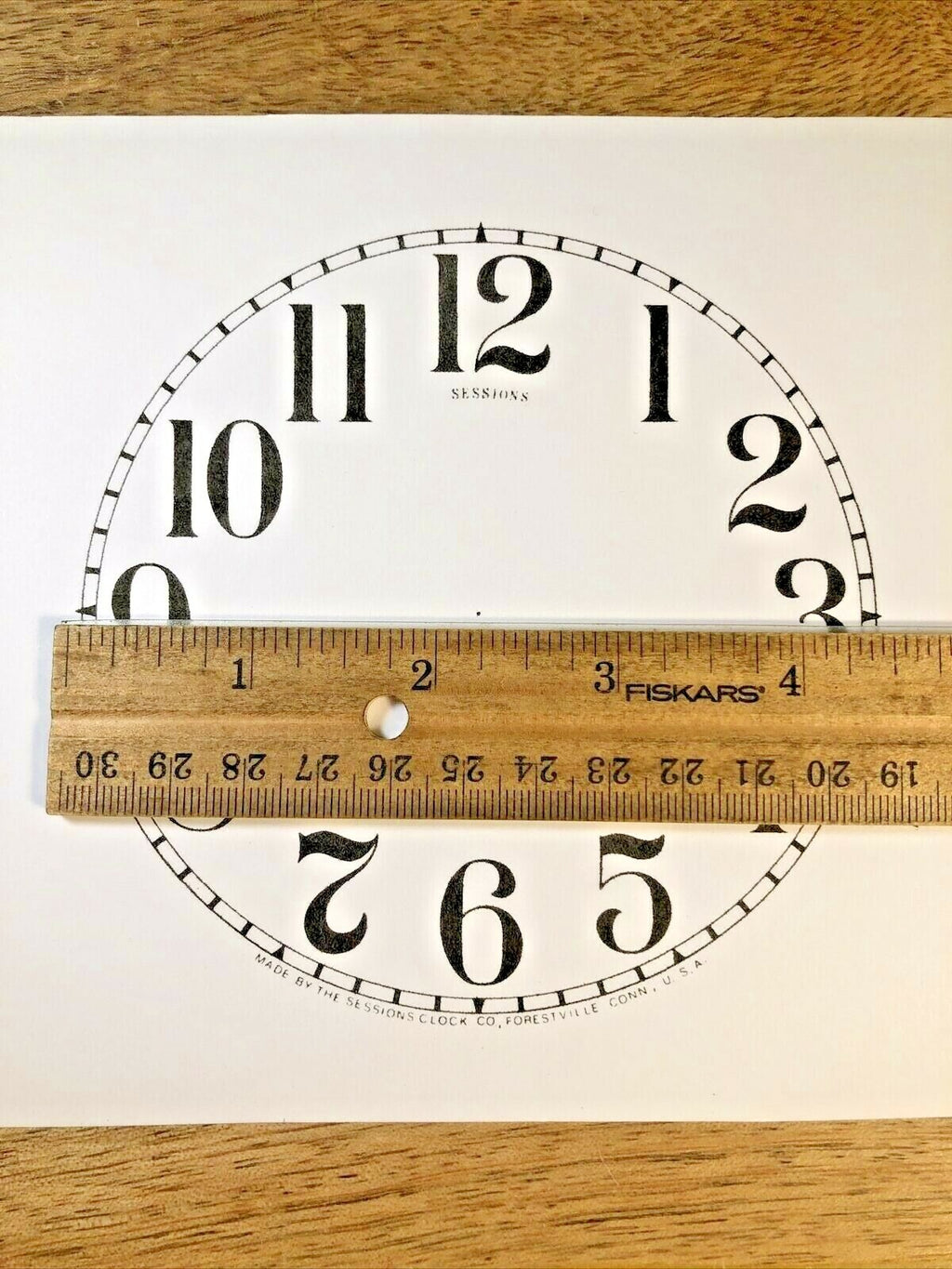 4 1/2" Sessions Clock Paper Dial, Arabic Numeral             (Lot 184)