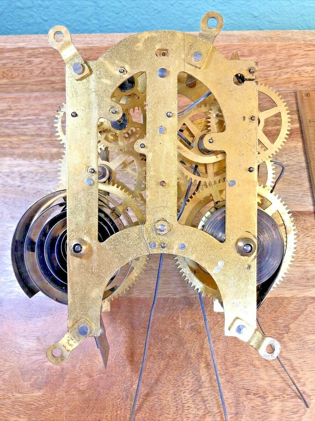 Made In Japan Clock Movement Time Side 4th Wheel (See Pics to ID Mvmt) (K6385)