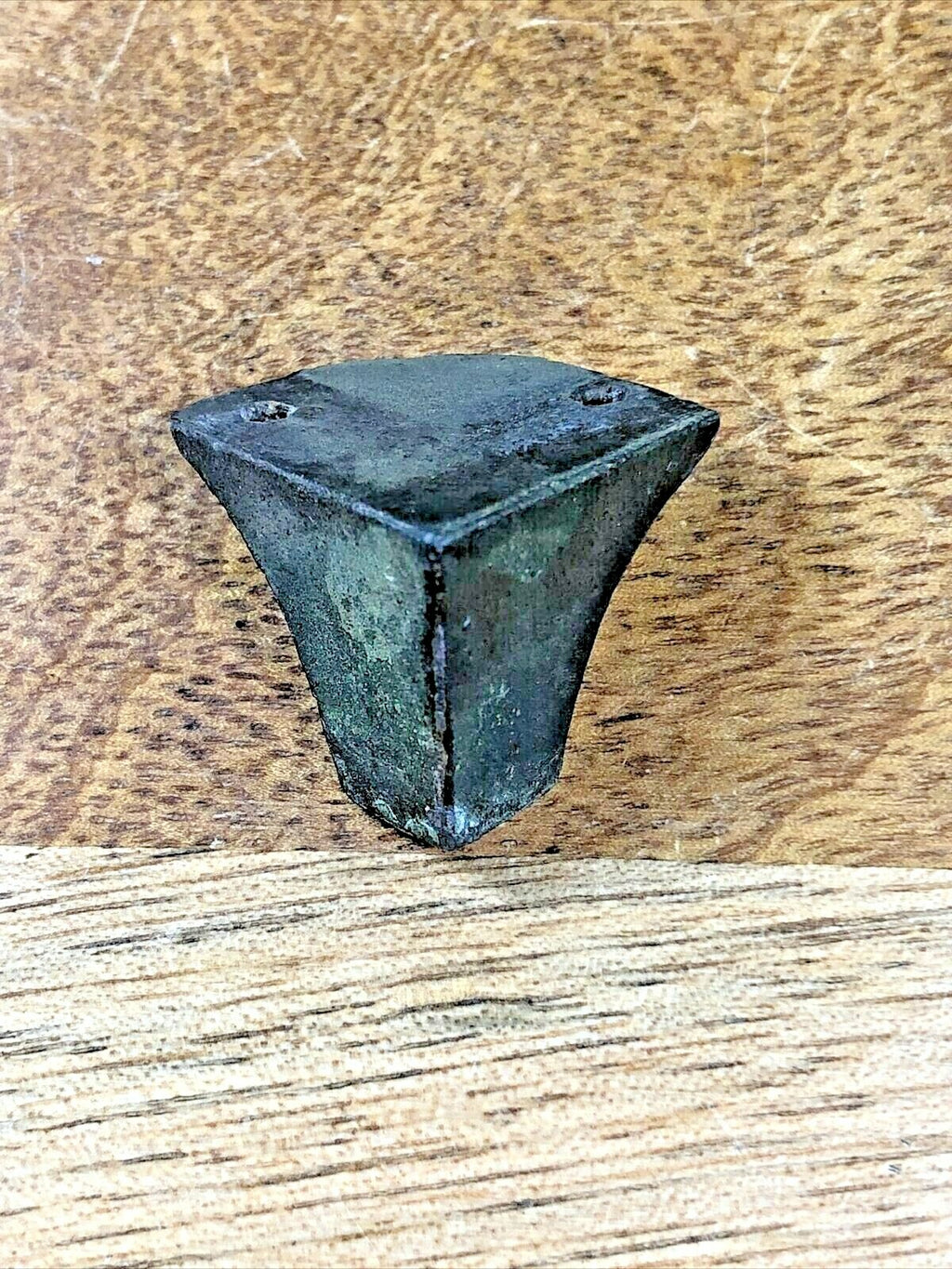 Old Black Mantel Clock Case Back Foot (K6163)