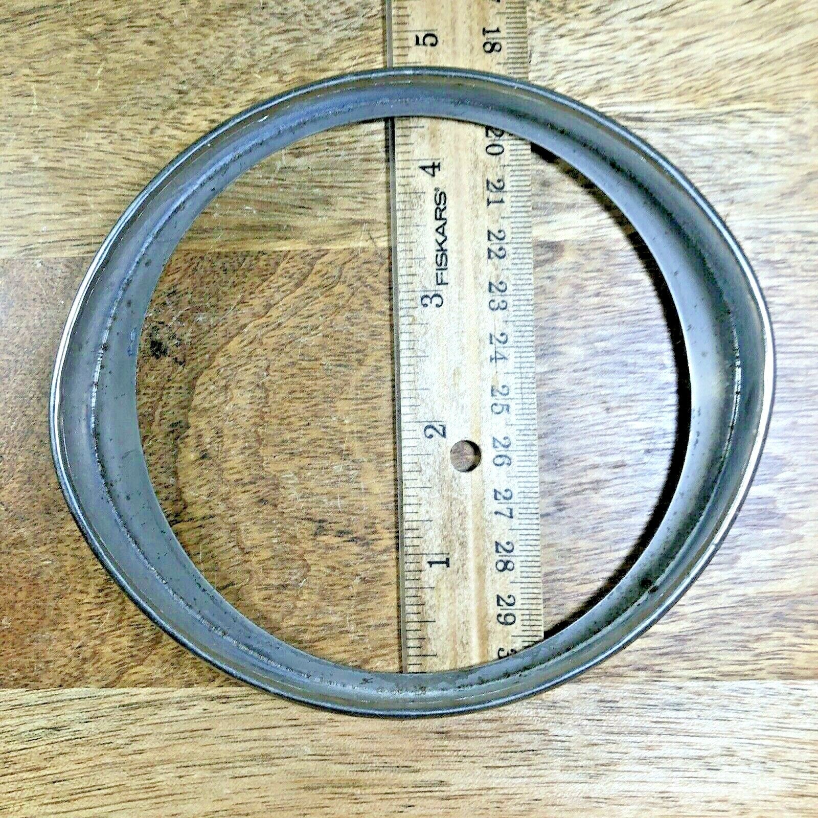 Vintage Oval Clock Dial Trim Ring, Chrome  (K1988)