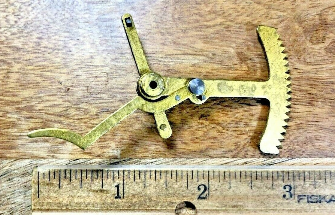 Old Kienzle Clock Movement Rack Assembly (See Pics To ID Mvmt) (K6805)