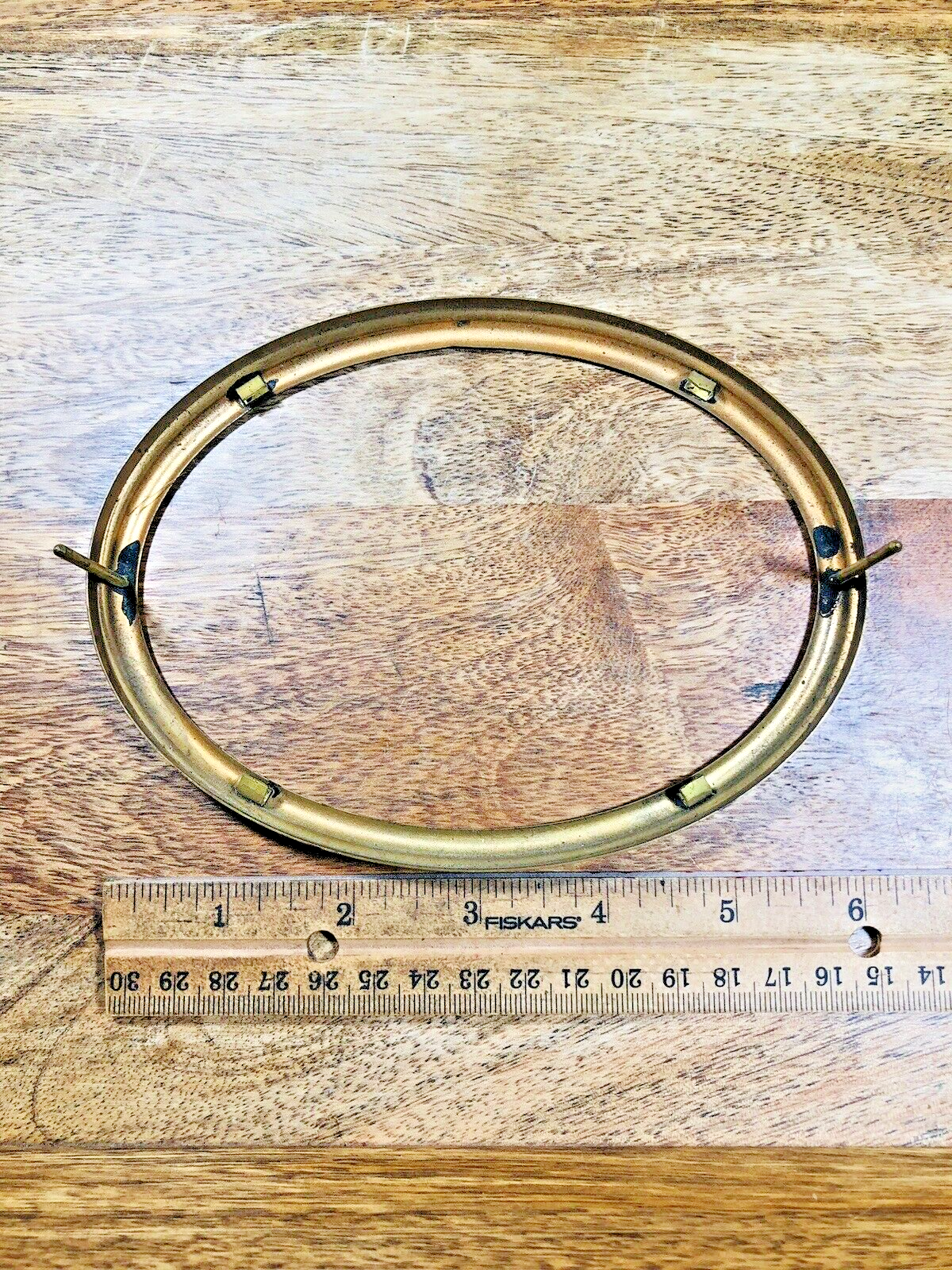 Oval Telechron Clock Dial Trim (No Glass) (6.25 X 4.69 Inches)  (K9697)