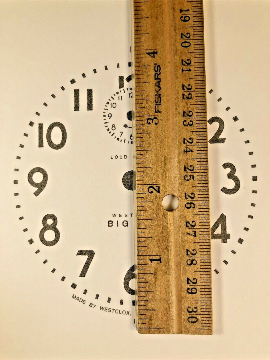Westclox Big Ben Alarm Clock Paper Replacement Dial    (Lot 210)