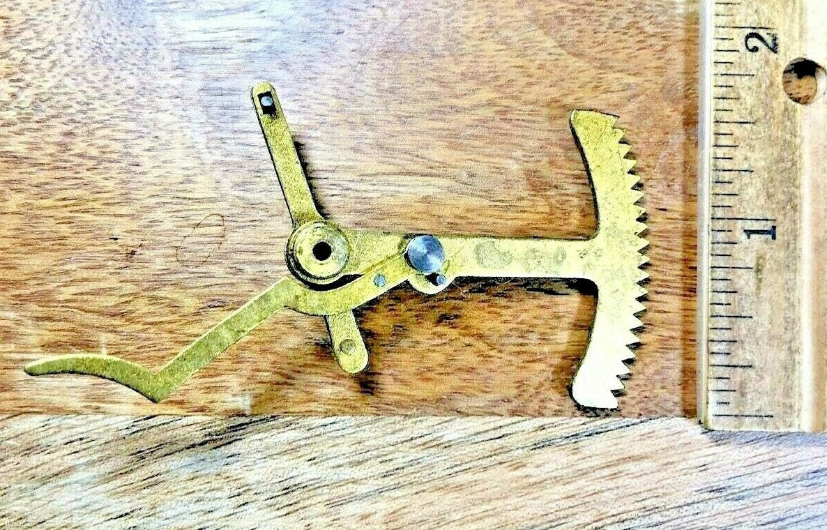 Old Kienzle Clock Movement Rack Assembly (See Pics To ID Mvmt) (K6805)