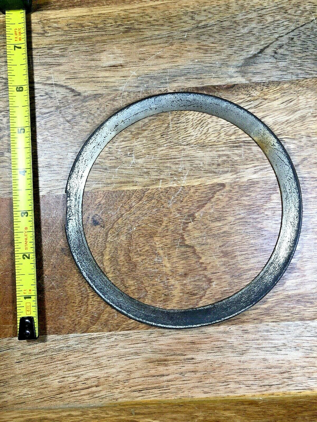 5.54 Inch Dia (4.77 Inch Inner Dia) Metal Clock Dial Pan Trim Ring   (K9583)